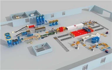 קו ייצור מלט סיבים קיבולת גבוהה